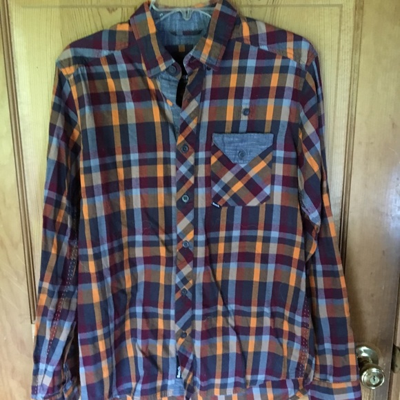 Bench Shirts Urban Wear Plaid Bitton Down Shirt Sz Med Poshmark
